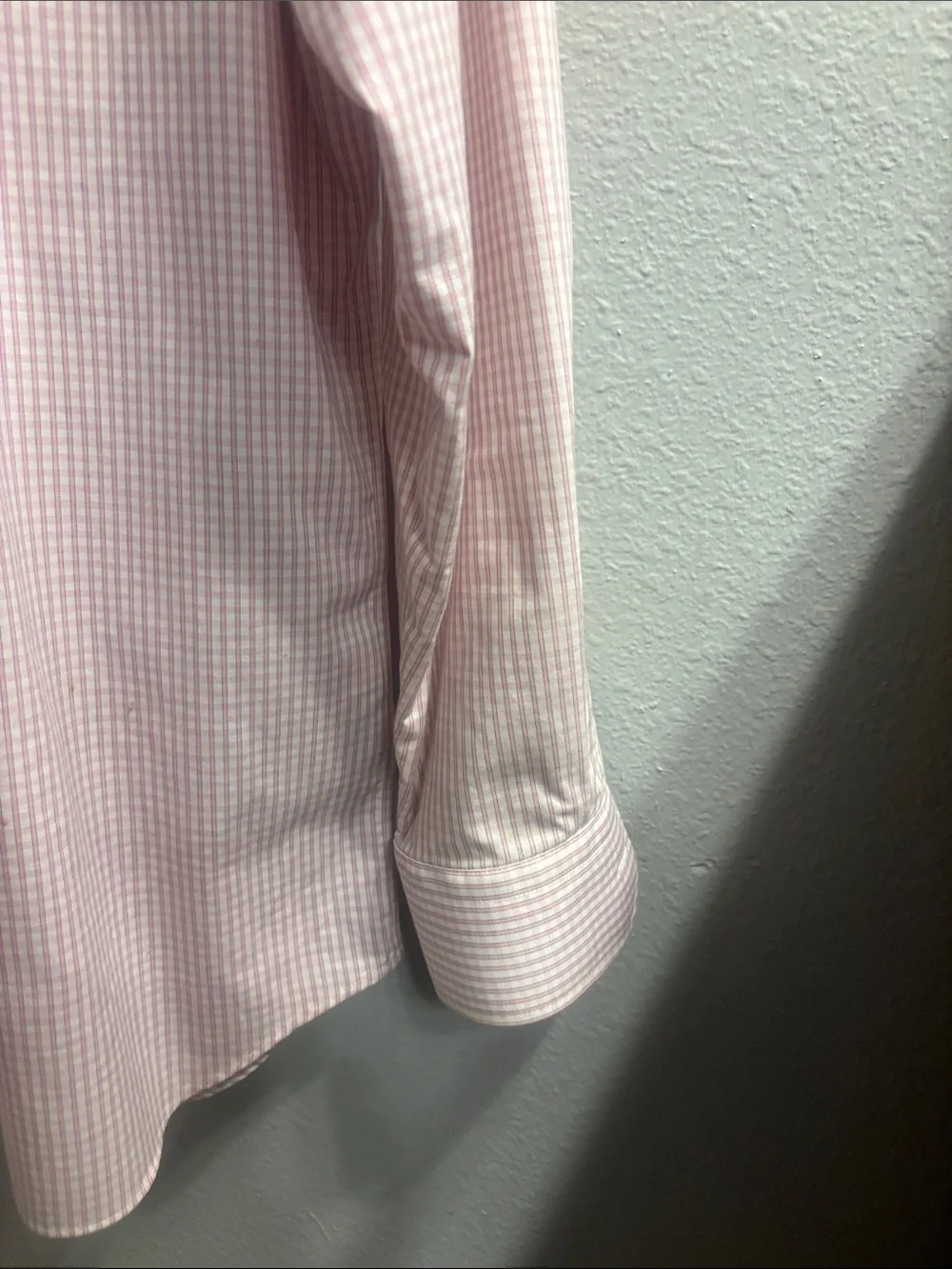 Banana Republic Light Pink Gingham Dress Shirt - Men's